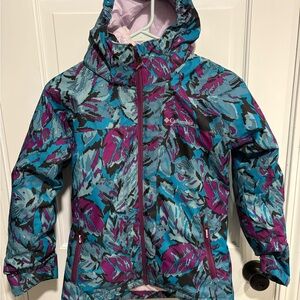 Columbia Kids' Vibrant Blue and Purple Fleece lined 3 in 1 Jacket